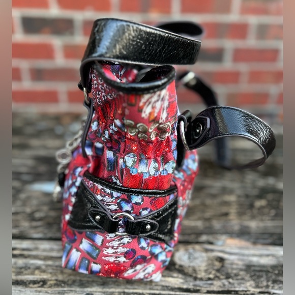 Kathy Van Zeeland Multicolored Handbag Purse Colorful Man Made Materials C10 - Picture 4 of 16